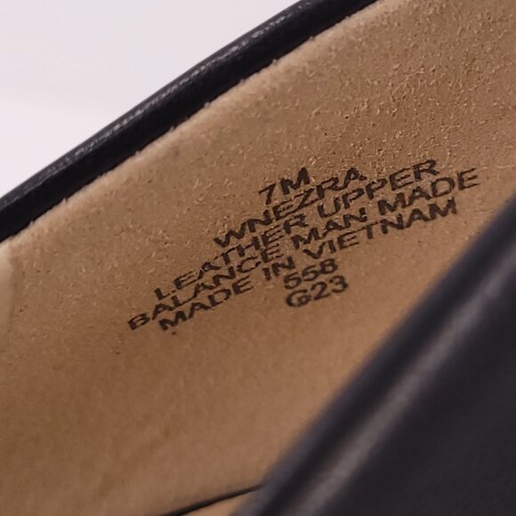 Nine West EZRA Black Leather Heels Stiletto Slip-On Pointy Toe - Picture 9 of 16